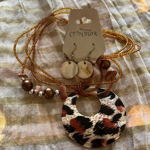 CT COLOR Necklace and Earrings Set